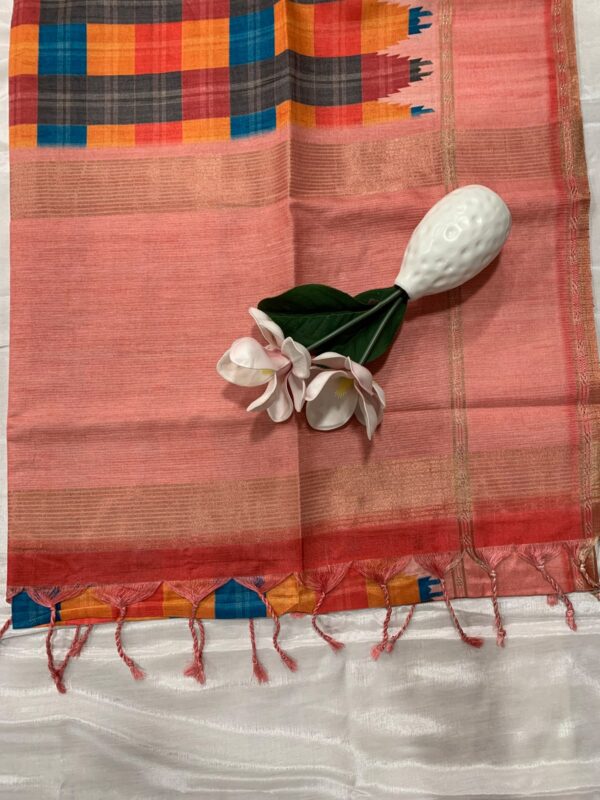 ORG PINK PALLU ORG PINK PALLU